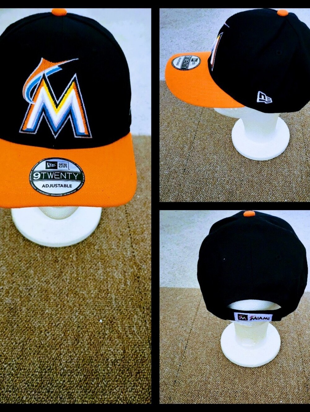 MIAMI MARLINS MLB BASEBALL STRAPBACK HAT.
